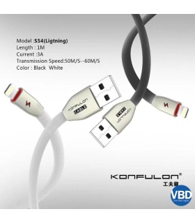 کابل ایفون Konfulon S54 iphone Cable