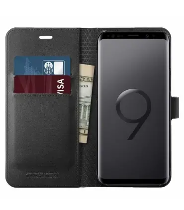 کیف چرمی اسپیگن Galaxy S9 Case Wallet S