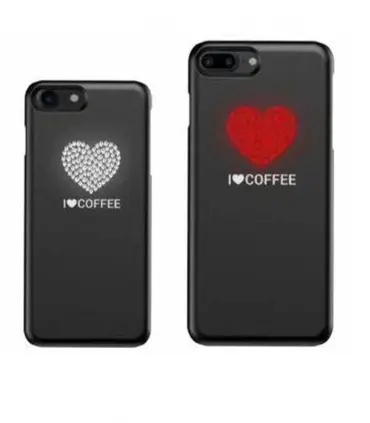 گارد چشمک زن طرح قلب lune case iphone 8plus/7plus/6plus