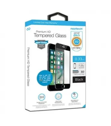 محافظ تمام صفحه full glass 3 D naztech iphone 7/8plus