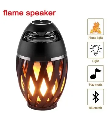 اسپیکر بلوتوث LED Flame Fire Light speaker Stereo Bass Bluetooth