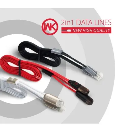 کابل شارژ WK Design WDC-001 2-In-1 Magnet Charging Cable