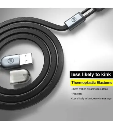 کابل شارژ WK Design WDC-001 2-In-1 Magnet Charging Cable
