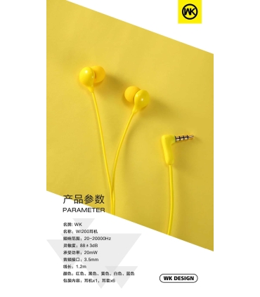 هندزفری WK WI200 Wired Headset