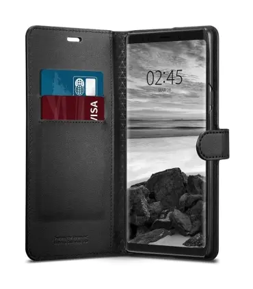 کیف چرمی اسپیگن نوت 9 Galaxy Note 9 Case Wallet S