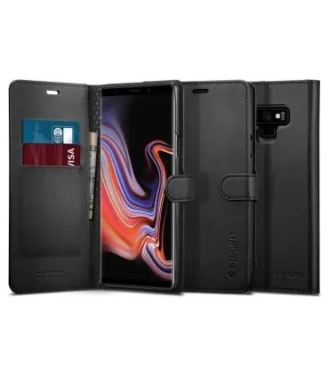 کیف چرمی اسپیگن نوت 9 Galaxy Note 9 Case Wallet S