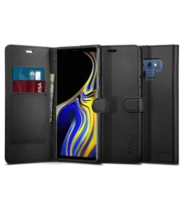کیف چرمی اسپیگن نوت 9 Galaxy Note 9 Case Wallet S