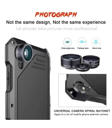 کاور لنز Metal Case Lens Iphone X