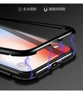 قاب مگنتی آهنربایی دو تیکه شفاف ایفون IPHONE XR