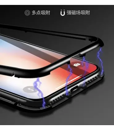 قاب مگنتی آهنربایی دو تیکه شفاف ایفون IPHONE XR