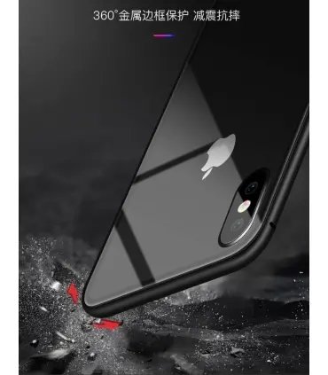 قاب مگنتی آهنربایی دو تیکه شفاف ایفون IPHONE XR