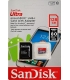 کارت حافظه microSDXC سن دیسک مدل Ultra کلاس10 همراه با آداپتور SD ظرفیت 128 گیگابایت