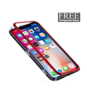 قاب مگنتی آهنربایی دو تیکه دو رنگ شفاف ایفون IPHONE 6Plus/6sPlus