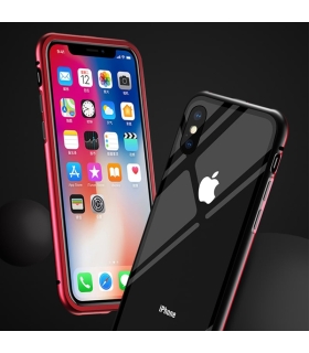 قاب مگنتی آهنربایی دو تیکه دو رنگ شفاف ایفون IPHONE 6Plus/6sPlus
