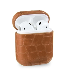 کاور محافظ چرمی مدل پوست ماری مناسب برای کیس Apple AirPods