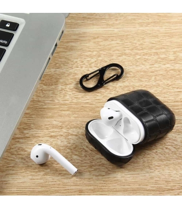 کاور محافظ چرمی مدل پوست ماری مناسب برای کیس Apple AirPods