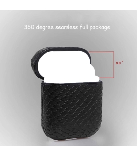 کاور محافظ چرمی مدل پوست ماری مناسب برای کیس Apple AirPods