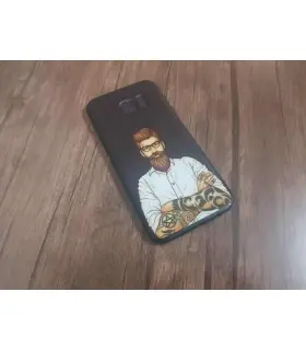 قاب طرح برجسته مرد ریش دار Creative Case S7edge
