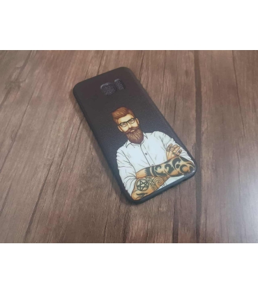 قاب طرح برجسته مرد ریش دار Creative Case S7edge
