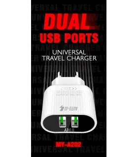 شارژر دیواری دو پورت امی مدل EMY MY-A202