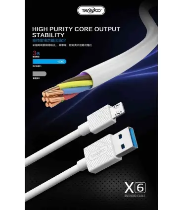 کابل شارژر TRANYOO Cable micro usb X6