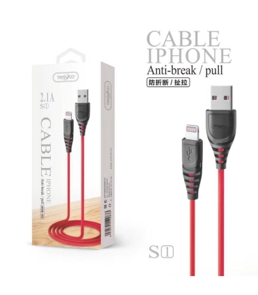 کابل شارژر ایفون TRANYOO Cable LIGHTNING S1