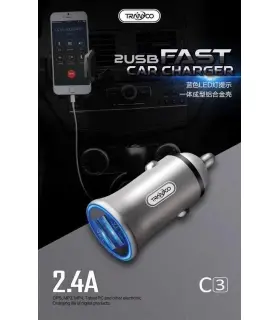 شارژر فندکی فست شارژ ترانیو Tranyoo Car Charger C3