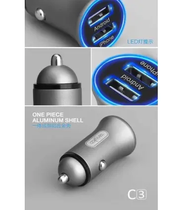 شارژر فندکی فست شارژ ترانیو Tranyoo Car Charger C3