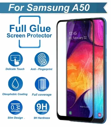 محافظ صفحه نمایش 3d تمام چسب فول Glass Samsung Galaxy A50