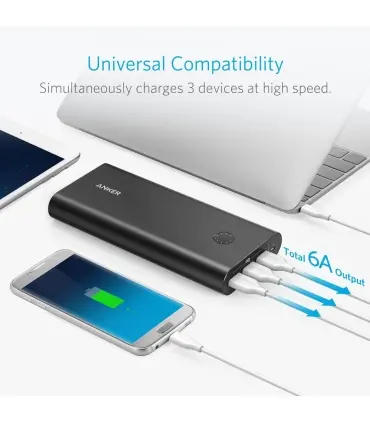 پاوربانک انکر مدل A1374 PowerCore Plus با ظرفیت 26800 میلی آمپر ساعت