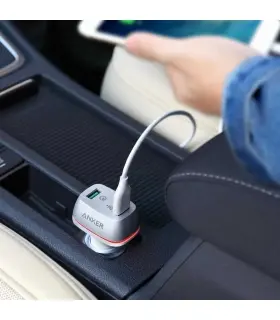 شارژر فندکی انکر مدل A2224 به همراه تکنولوژی شارژ سریع