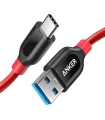 کابل تبدیل USB-C به USB 3.0 انکر مدل A8168 PowerLine Plus طول 0.9 متر