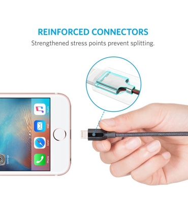 کابل تبدیل USB به لایتنینگ انکر مدل A8122 PowerLine Plus طول 1.8 متر