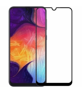 محافظ صفحه نمایش شیشه ای تمام چسب سامسونگ Full Glue Glass 6D Samsung Galaxy A70