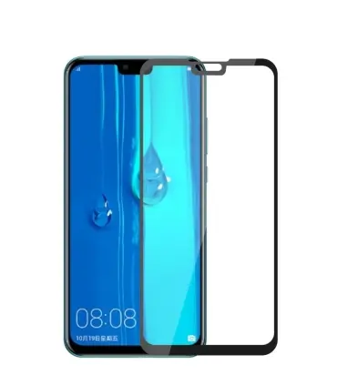 محافظ صفحه نمایش شیشه ای تمام چسب هواویی Full Glue Glass 6D Huawei Y9 2019
