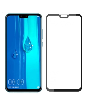 محافظ صفحه نمایش شیشه ای تمام چسب هواویی Full Glue Glass 6D Huawei Y9 2019