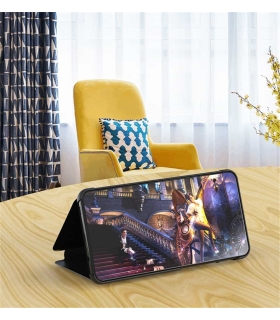 فلیپ کاور استند دار Clear view standing cover samsung M20