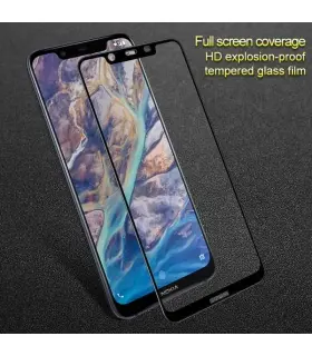 برچسب گلس تمام صفحه نوکیا Full Glass 9D Nokia 6.1Plus