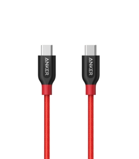 کابل تبدیل USB-C به USB-C انکر مدل A8187 Powerline Plus طول 0.9 متر