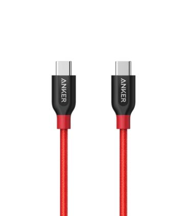 کابل تبدیل USB-C به USB-C انکر مدل A8187 Powerline Plus طول 0.9 متر