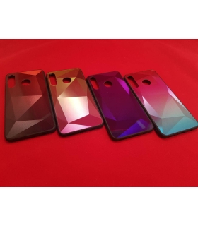 قاب الماسی پشت گلس طرح هفت رنگ هوایی Diamond Case HUAWEI P30Lite