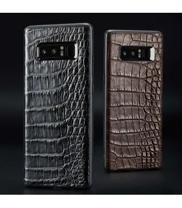 قاب لاگچری چرمی پوست ماری Leather case Samsung Galaxy Note8