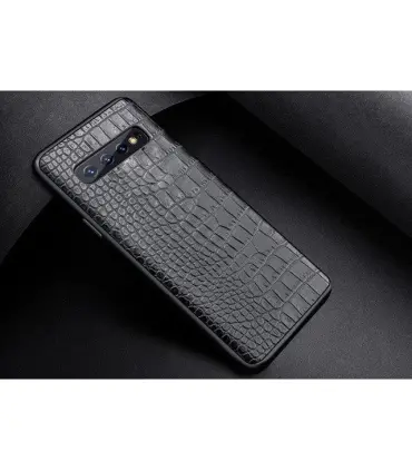 قاب لاگچری چرمی پوست ماری Leather case Samsung Galaxy S10Plus