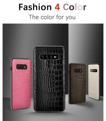قاب لاگچری چرمی پوست ماری Leather case Samsung Galaxy S10