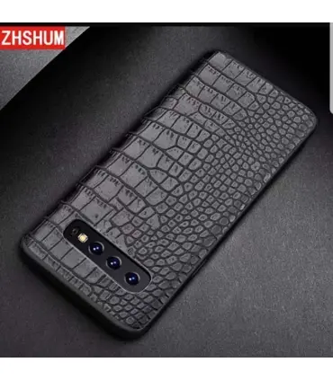قاب لاگچری چرمی پوست ماری Leather case Samsung Galaxy S10