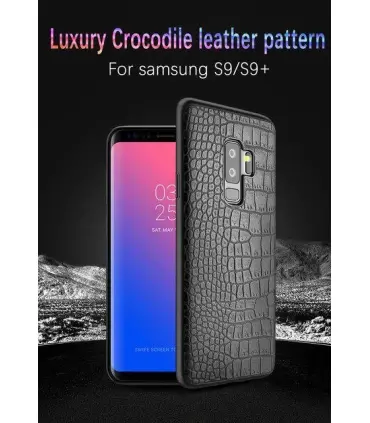 قاب لاگچری چرمی پوست ماری Leather case Samsung Galaxy S9
