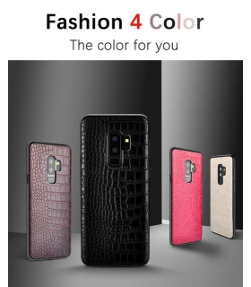 قاب لاگچری چرمی پوست ماری Leather case Samsung Galaxy S9