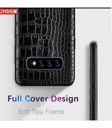 قاب لاگچری چرمی پوست ماری Leather case Samsung Galaxy S8Plus
