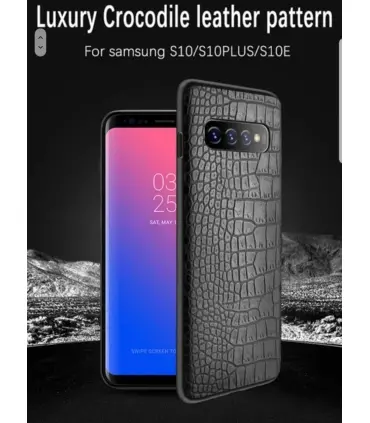 قاب لاگچری چرمی پوست ماری Leather case Samsung Galaxy S7Edge