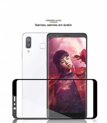 محافظ صفحه نمایش شیشه ای تمام چسب سامسونگ Full Glue Glass Samsung Galaxy A8star/A9star